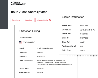 Sanctions and Watchlist Screening