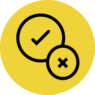 False positives reduction icon